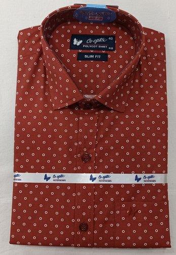 Polyester Cotton Plain Printed Slim Fit Shirts 40s CPx40s CP60 Cotton40 Polyester40 Fs